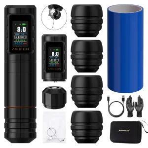 Ambition Ninja Plus Brushless Motor 4.0 3.5mm Stroke Direct Drive Professional Electric Tattoo Gun Wireless Tattoo Pen Machine