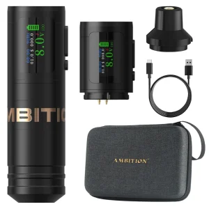 Ambition Ninja Ultra 1900mAh 3.5mm 4.0mm Stroke Direct Drive Professional Wireless Tattoo Pen Machine Gun for Artists Body Art