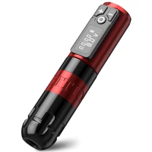 Ambition Soldier 2400mAh 4.0 4.2 4.5mm Stroke Professional Wireless Tattoo Gun Machine Pen with RCA Adapter Spare Stroke Cam