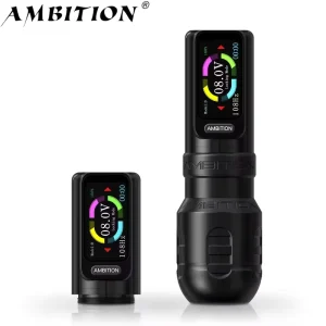 Ambition Torden Max 2400mAh 4.0mm Stroke Professional Direct Drive Tattoo Gun Body Wireless Tattoo Machine Pen with Dual Battery