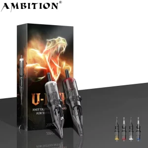 Ambition U REX 20PCS 0.3 0.35mm RL M1 RM RS Tattoo Cartridge 1RL 3RL 5RL 7RL 9RL 7RS 7RM 9RM Disposable Tattoo Needle