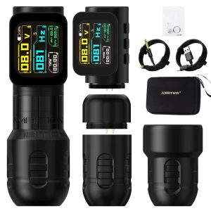 Ambition Zetton Pro 2400mAh 3.5/4.0mm Stroke Brushless Motor Wireless Tattoo Pen Machine with 34/42mm Grip