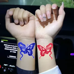 Animal Design Fluorescent Light Tattoo Stickers for Body & Face Eco-Friendly Temporary 3-7 Days Lasting Customizable Logo