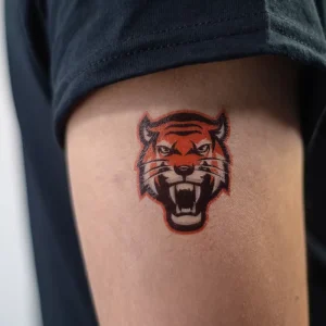 Animal Pattern Temporary Tattoo Stickers, Lion, Tiger, and Wolf Designs for Adults