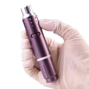 Anti Backflow Ombre Powder Brows PMU Machine Cosmetic Tattoo Pen Adjustable Stroke with Membrane Needle Cartridge
