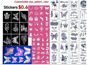 Anti Friction Temporary Water Transfer Tattoo Stylish Herbal Body Paper Tattoo