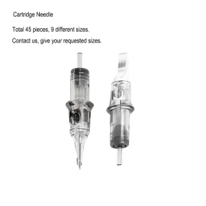 Apprentice Rotary Tattoo Machine Full Starter Kit 45 Units Cartridges Needles Permanent Professional Artist Grade Tools