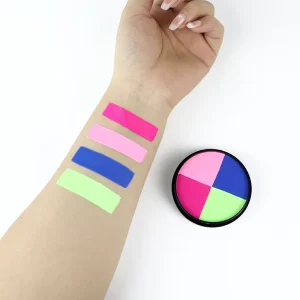 Aqua Bright Color UV Non-Toxic Professional Face Body Paint Palette Kit Water-Based Vegan Mineral Natural Plant Cosmetic