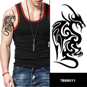 Arm Fake Temporary Tattoo Designs for Men Water Transfer Tribal Tattoo Designs Pictures on Body
