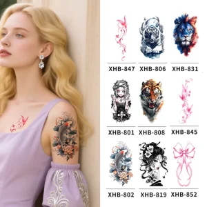 Arm Tattoo Factory High Quality More Than 5000 Different Designs Sticker Tatoo Water Transfer Fake Temporary Tattoo