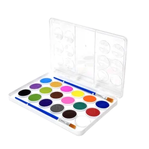 Art Supplies 18 Colors Watercolor Paint Set with Paint Brush for Artists