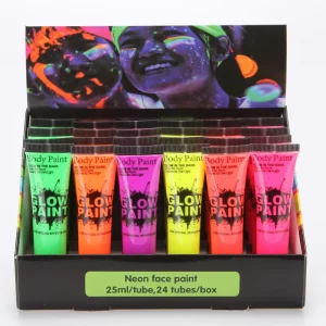 Art Water Based Fluorescent Body Paint Super Bright Luminous Art Coating for Major Sports Events & Fan Face Painting