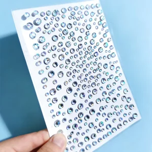 Assorted Self-Adhesive Rhinestone Face Stickers for Eye Makeup Hair Body Art Festival Stage Performance
