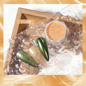 Aurora Mirror Powder Chrome Nail Pigment