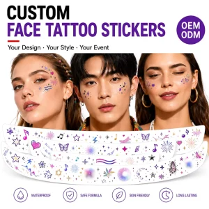 B T Super Sticker Waterproof Temporary Tattoo Stickers for Kids and Adults Sexy Face and Body Art Stickers Face Tattoo