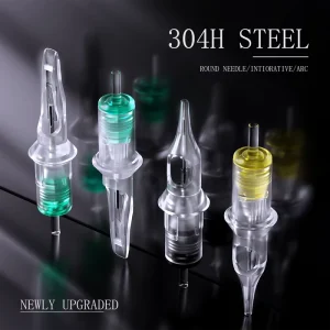 BIGWASP Matte Transparent Tattoo Needle Cartridges Anti Backflow Sterilized Tattoo Cartridges