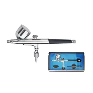 BT 130 Copper Double Action Eco Friendly Airbrush Kit 6CC Gravity Feed for Body Painting Cake Decorating Makeup & Nail Art