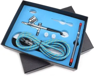 BT-130K Professional Airbrush Kit for Cars, Models and Tattoos All-in-One Painting Tool Aerografo