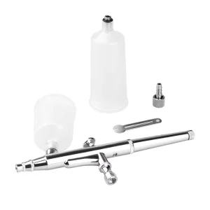 BT 131 Dual Action Airbrush Set 20cc 40cc Copper Nozzles 0.2mm 0.3mm 0.4mm 0.5mm Sizes Gravity Feed Includes 0.2mm 0.3mm 0.4mm