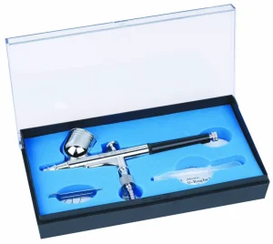 BT-131 Eco-Friendly Copper Cake Decorating Airbrush Kit Dual Action Gravity Feed 20/40CC Cup Capacity 0.2-0.5mm Nozzle
