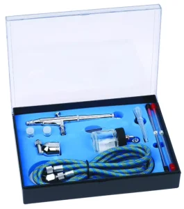BT 134K Professional Copper Double Action Airbrush Kit High Precision Gravity Feed Eco Friendly Spray Gun 0.2mm Nozzle Cake