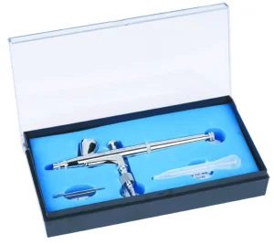 BT-136 Advanced Precision Gravity Feed Copper Airbrush Paint Kit Dual Action Control Eco-Friendly 2cc Capacity Detail Art Body