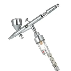 BT-180 Professional Double Action Gravity Air Brush Paint Kit 0.2/0.3/0.5mm Nozzles Aerografo Fine Art Tattoo Model Painting