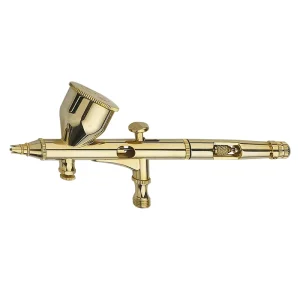 BT-180 Professional Dual Action Gravity Feed Airbrush Kit Eco-Friendly Precision Bodywork & Nail Art Tool Copper Aerografo