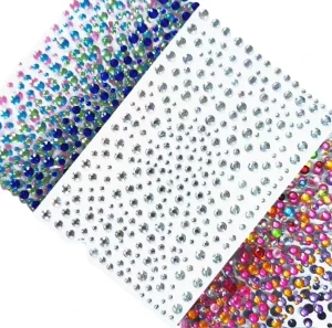 Babysbreath Temporary Tattoo Sticker Face Jewels Rhinestone Stone Makeup Sticker for Music Festival Party Accessories