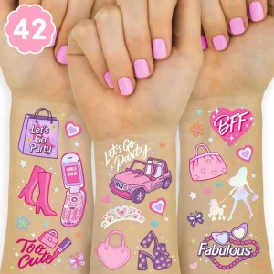 Bachelorette Kids Temporary Tattoo Stickers Waterproof Designs for Face Printed for Western Party Theme