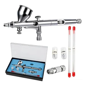 Barber Air Brush Machine Kit Nail Art Spray Gun 0.2/0.3/0.5mm Mini Airbrush Set