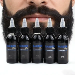 Barber Airbrush Dye Ink for Hair Enhancement Color Tattoo Use Black Brown USA CE Certified 60/100ml Liquid