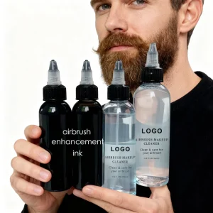 Barber Enhancement Ink Professional Barber Airbrush Color Ink for Hairline Tattoo Beard Styling and Hair Enhancement Dye