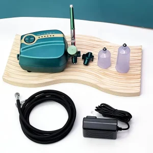 Barber Mini Airbrush Compressor Tattoo Makeup Kit with Auto Stop Double Action