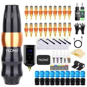 Battery Professional Tattoo Machine Kits for Beginners Personal Set Wireless Tattoo Pen Kit