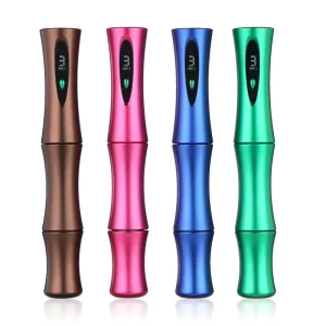 Battery & RCA Dual Mode Wireless PMU Makeup Pen Solong CP M2 E39 5 Speed Aircraft Aluminum Tattoo Pen With Free Cartridges