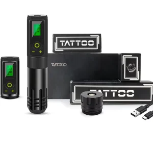 Battery Tattoo Pen Set 3.5mm Stroke Eyebrow Skin Beauty Ink Transfer Paper Pedal Needle Cartridge Tattoo Kit