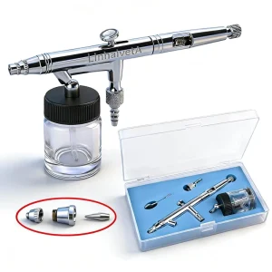 Beauty Air Brush Machine Kit Mini Aerograph Spray Gun Body Art 0.5 Airbrush Set