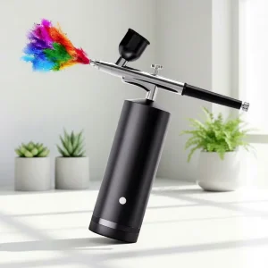 Beauty Airbrush Salon Spa Eyebrow Dye Body Nail Art Tattoo Black Air Brush Kit With Compressor Nail Art DIY Painting Spyay Gun