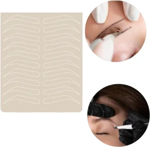 Beauty Latex Microblading Training Accessory Durable Soft Practice Skin for Eyebrow Permanent Makeup No Ink Needed