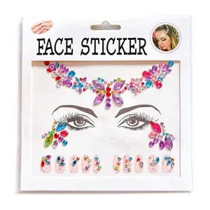 Beauty Music Festival Mermaid Rhinestone Gem Facial Nail Party Decor Gem Eye Sticker Temporary Bindhi Eyes Face Jewels