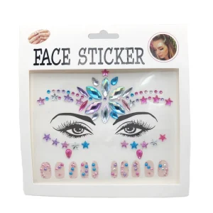 Beauty Music Festival New Mermaid Rhinestone Gem Facial Nail Party Decor Gem Eye Sticker Temporary Bindhi Eyes Face Jewels