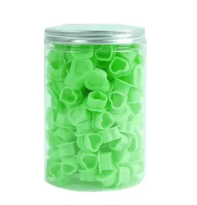 Beauty Tattoo Accessories Heart-shaped Silicone Ink Cups 200 PCS Medium Size Permanent Makeup Pigment Disposable Container Cap