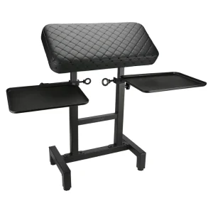 Beauty Tattoo Arm Leg Rest Stand Super Big Leather Pad Adjustable Height and Tilt Professional Heavy with Two Trays