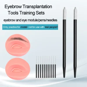 Beauty Training Tools Eyebrow Transplantation Sets With Eyebrow and Eye Module Training Pen Needles