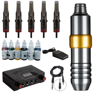 Beginner Aluminum Alloy Tattoo Gun Tattoo Pen Tattoo Machine Pen for Pmu Microblading Hand Tools Use