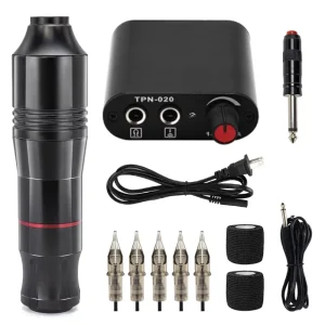 Beginner Tattoo Machine Set Electric Motor Stainless Steel 3.5mm Stroke 10ml Capacity Practice Embroidery Equipment Permanent