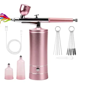 Best Cordless Airbrush for Cake Decorating Nails Hobby Set Tattoo Compressor Mini Spray Airbrush