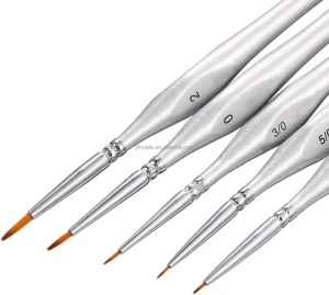 Best Sale 5pieces Professional Oil Water Acrylic Painting Triangular Detail Wood Handles Artist Paint Brush Set