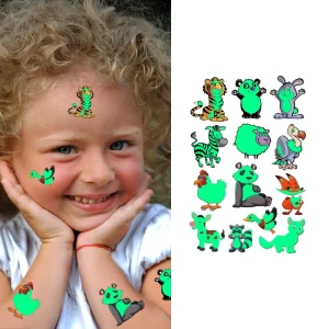 Best Selling Luminous Custom Arm Art Tattoo Temporary Lovely Body Tattoos Sticker